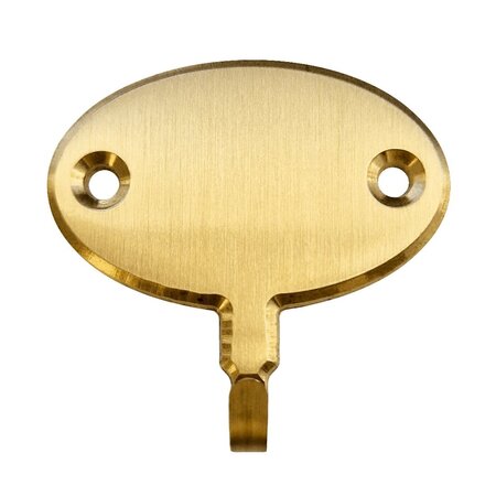 CombiCraft Blanco sleutelhaakje ovaal van messing - per 1 stuk