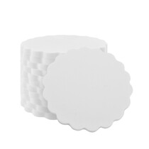 Blanco munten plastic Ø38mm wit - 100 stuks