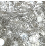 CombiCraft Blanco plastic transparante munten Ø25mm - per 100 stuks