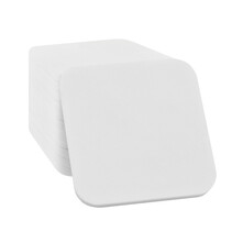 Blanco munten plastic 38x38mm wit - 100 stuks