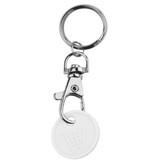 CombiCraft Plastic winkelwagenmunt sleutelhanger €0,50 formaat met karabijnhaak - per 10 stuks