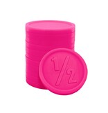 Plastic reliëfmunten met 1/2 Ø25mm - per 250 stuks