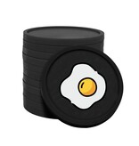 CombiCraft Gekleurde ontbijt/eitje consumptiemunten Ø29mm - per 100 stuks
