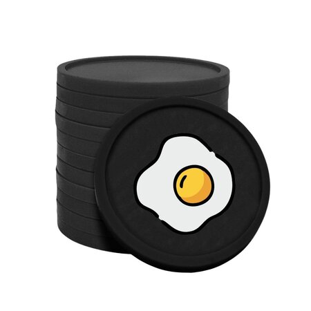 CombiCraft Gekleurde ontbijt/eitje consumptiemunten Ø29mm - per 100 stuks