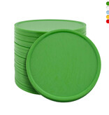 Blanco plastic munten Ø35mm - per 100 stuks