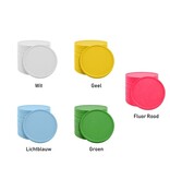 Blanco plastic munten Ø35mm - per 100 stuks