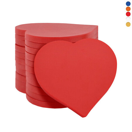 CombiCraft Blanco hartvormige munten 40x40mm - per 100 stuks