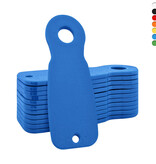 Blanco kunststof Caddy-Key winkelwagenmunten €1 formaat - per 50 stuks