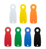 Blanco kunststof Caddy-Key winkelwagenmunten €1 formaat - per 50 stuks