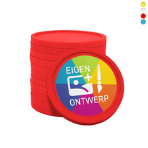 Bedrukte winkelwagen munt €2 - 100 stuks