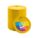 CombiCraft Plastic winkelwagenmunt €0,50 formaat bedrukken met eigen ontwerp - per 100 stuks