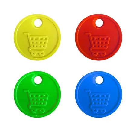 CombiCraft Plastic winkelwagenmunt €0,50 formaat bedrukken met eigen ontwerp - per 100 stuks