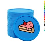 Gekleurde gebak consumptiemunten Ø29mm - 100 stuks