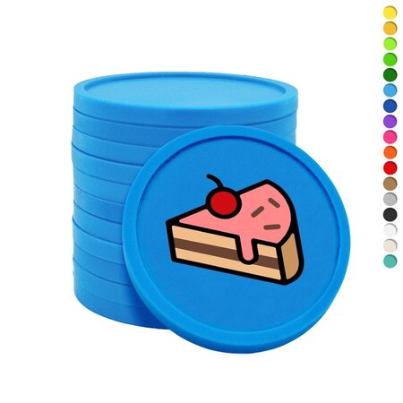 CombiCraft Gekleurde gebak consumptiemunten Ø29mm - 100 stuks