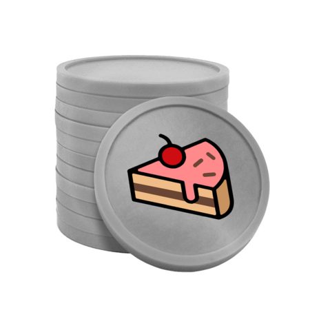 Gekleurde gebak consumptiemunten Ø29mm - 100 stuks