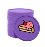 Gekleurde gebak consumptiemunten Ø29mm - 100 stuks