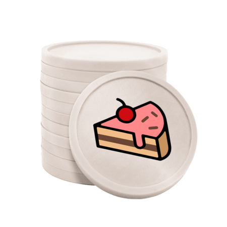 Gekleurde gebak consumptiemunten Ø29mm - 100 stuks