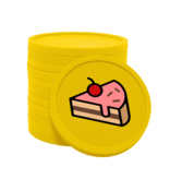 Gekleurde gebak consumptiemunten Ø29mm - 100 stuks