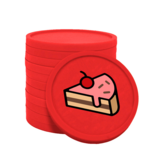 CombiCraft Gekleurde gebak consumptiemunten Ø29mm - 100 stuks