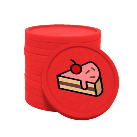 Gekleurde gebak consumptiemunten Ø29mm - 100 stuks