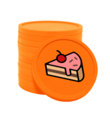 CombiCraft Gekleurde gebak consumptiemunten Ø29mm - 100 stuks