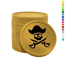 Consumptiemunten piraat - 100 stuks