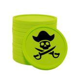 CombiCraft Gekleurde piratenmunt consumptiemunten Ø29mm - 100 stuks