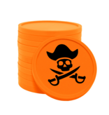 CombiCraft Gekleurde piratenmunt consumptiemunten Ø29mm - 100 stuks