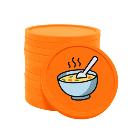 CombiCraft Gekleurde soep consumptiemunten Ø29mm - 100 stuks