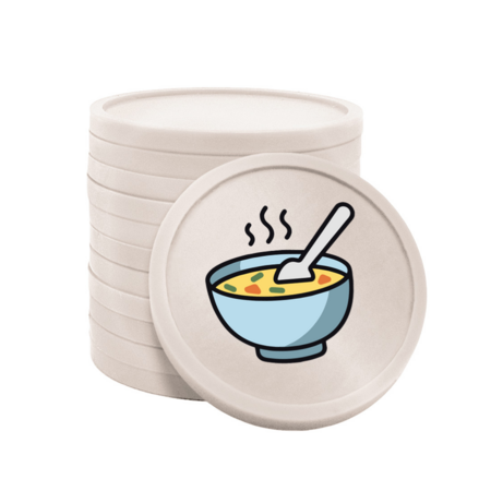 Gekleurde soep consumptiemunten Ø29mm - 100 stuks