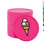 CombiCraft Gekleurde sorbetijs consumptiemunten Ø29mm - 100 stuks