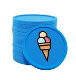 CombiCraft Gekleurde sorbetijs consumptiemunten Ø29mm - 100 stuks