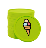 CombiCraft Gekleurde sorbetijs consumptiemunten Ø29mm - 100 stuks