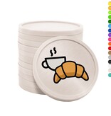 CombiCraft Gekleurde croissant met koffie consumptiemunten Ø29mm - 100 stuks