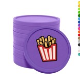 CombiCraft Gekleurde patat of friet consumptiemunten Ø29mm - 100 stuks