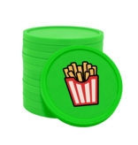 CombiCraft Gekleurde patat of friet consumptiemunten Ø29mm - 100 stuks