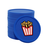 CombiCraft Gekleurde patat of friet consumptiemunten Ø29mm - 100 stuks