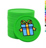 Gekleurde cadeautje consumptiemunten Ø29mm - 100 stuks