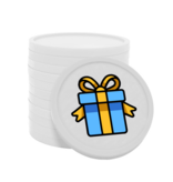 Gekleurde cadeautje consumptiemunten Ø29mm - 100 stuks