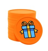 CombiCraft Gekleurde cadeautje consumptiemunten Ø29mm - 100 stuks