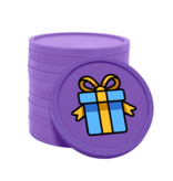 CombiCraft Gekleurde cadeautje consumptiemunten Ø29mm - 100 stuks