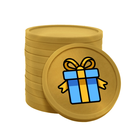 CombiCraft Gekleurde cadeautje consumptiemunten Ø29mm - 100 stuks