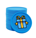 Gekleurde cadeautje consumptiemunten Ø29mm - 100 stuks