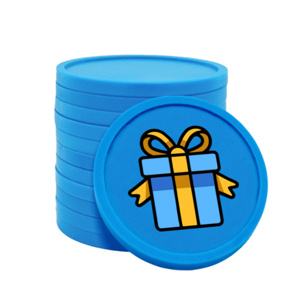 CombiCraft Gekleurde cadeautje consumptiemunten Ø29mm - 100 stuks