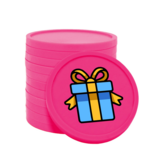 CombiCraft Gekleurde cadeautje consumptiemunten Ø29mm - 100 stuks