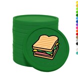CombiCraft Gekleurde sandwich consumptiemunten Ø29mm - 100 stuks