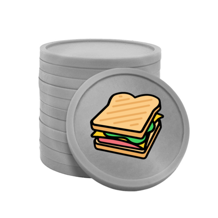 CombiCraft Gekleurde sandwich consumptiemunten Ø29mm - 100 stuks
