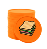 CombiCraft Gekleurde sandwich consumptiemunten Ø29mm - 100 stuks