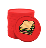 CombiCraft Gekleurde sandwich consumptiemunten Ø29mm - 100 stuks
