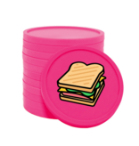 Gekleurde sandwich consumptiemunten Ø29mm - 100 stuks